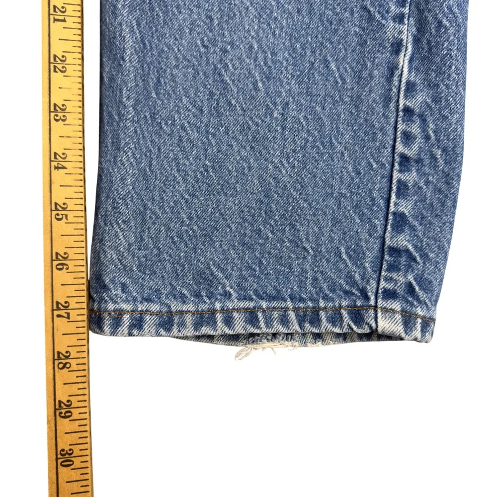 Vtg Levi's 505 Orange Tab Jeans Men 36x27.5 Straight Leg Light Wash Denim USA